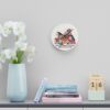 Santa Paws Holiday Acrylic Wall Clock - Adorable Pet Design for Christmas Decor - Image 4