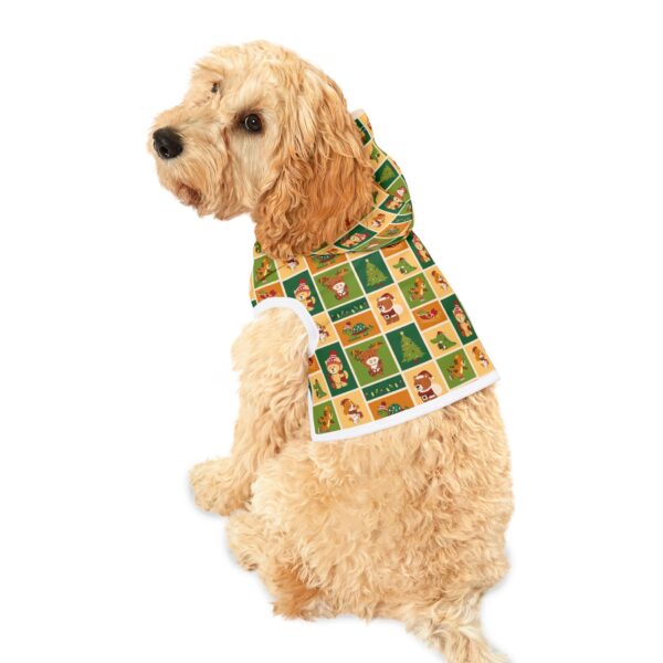 Festive Pet Hoodie for Dogs - Christmas Patterned Design - Image 11