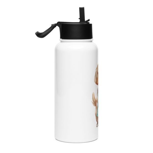 Stainless steel water bottle with a straw lid - Image 4