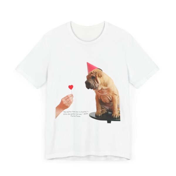 Cute Dog Love Unisex Jersey Short Sleeve Tee - Image 2