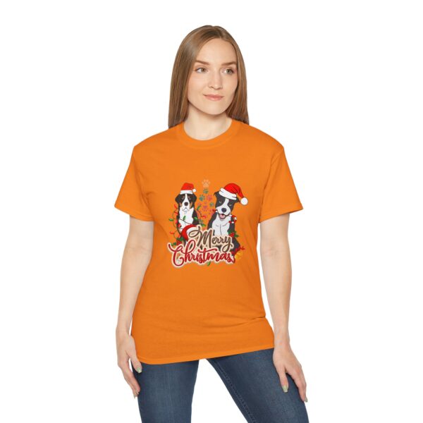 Merry Christmas Dog T-Shirt - Unisex Ultra Cotton Tee - Image 23