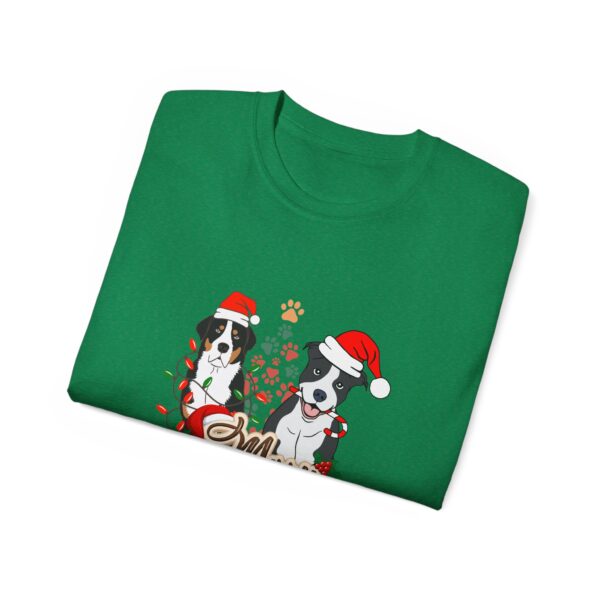 Merry Christmas Dog T-Shirt - Unisex Ultra Cotton Tee - Image 41