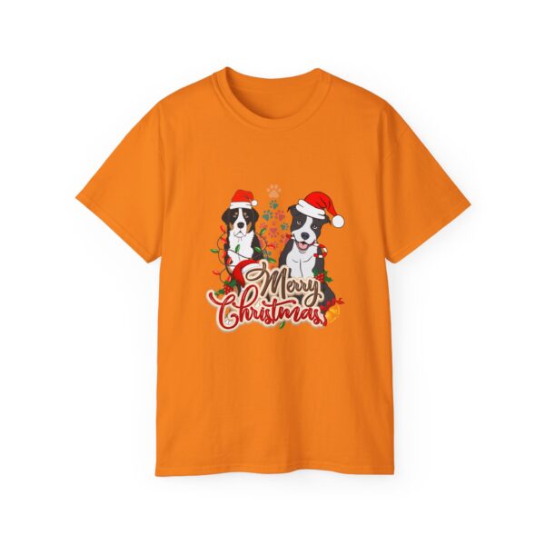 Merry Christmas Dog T-Shirt - Unisex Ultra Cotton Tee - Image 21