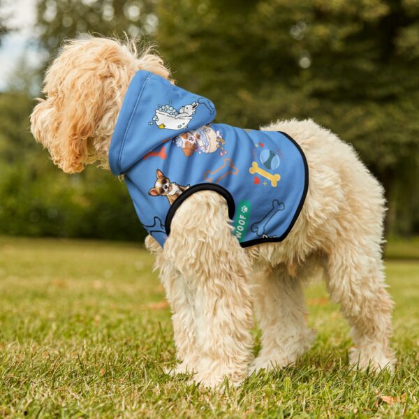 Cute Pet Hoodie with Paw Prints and Dog Icons - Perfect for Dog Lovers
