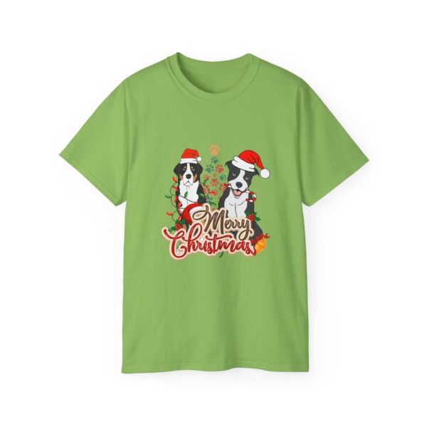 Merry Christmas Dog T-Shirt - Unisex Ultra Cotton Tee - Image 34