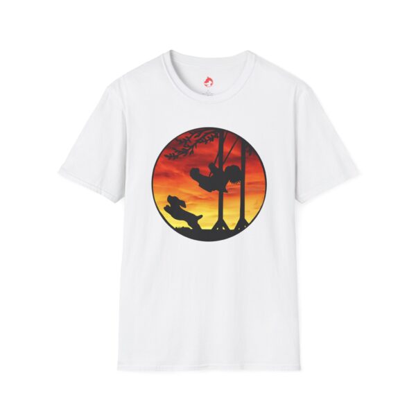 Sunset Adventure Unisex Softstyle T-Shirt - Nature Lover's Design - Image 2