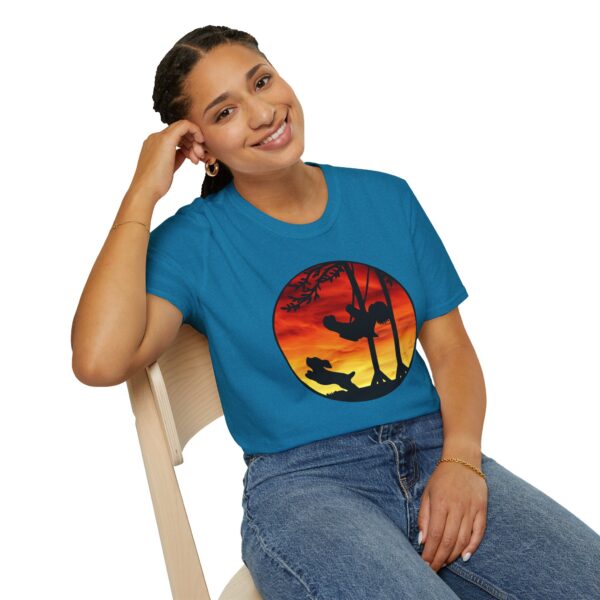 Sunset Adventure Unisex Softstyle T-Shirt - Nature Lover's Design - Image 11