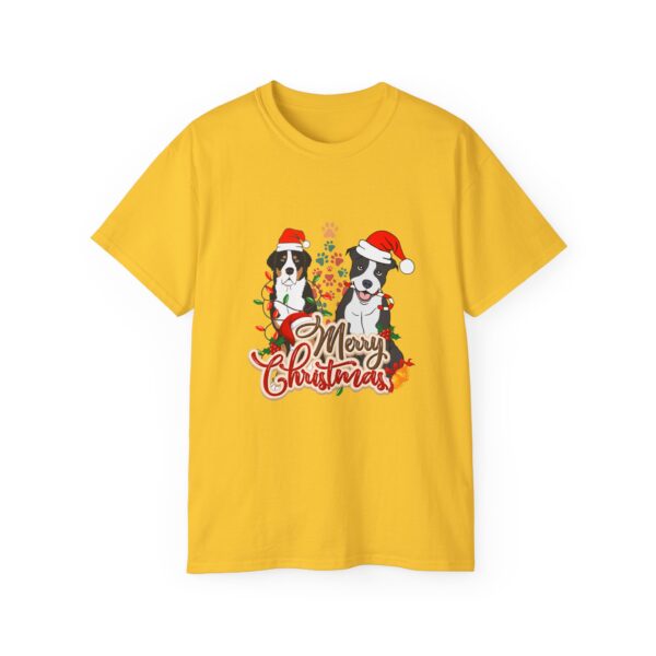 Merry Christmas Dog T-Shirt - Unisex Ultra Cotton Tee - Image 30