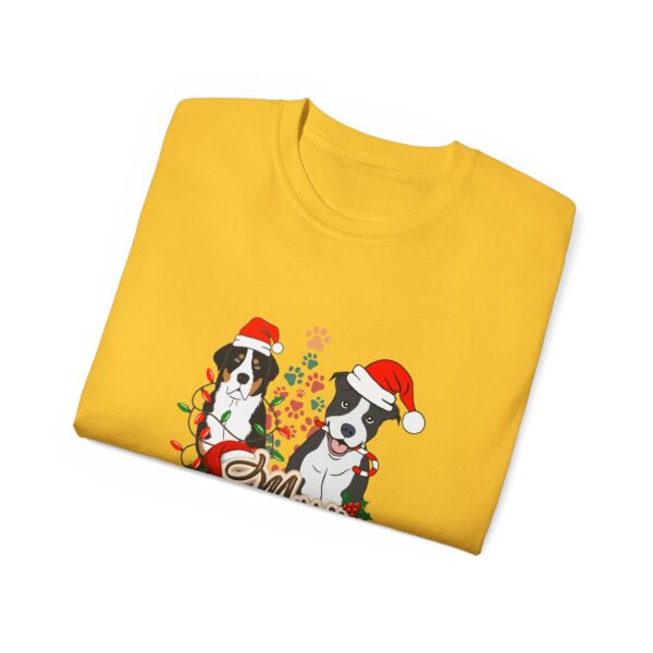 Merry Christmas Dog T-Shirt - Unisex Ultra Cotton Tee - Image 31