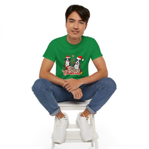 Merry Christmas Dog T-Shirt - Unisex Ultra Cotton Tee - Image 45