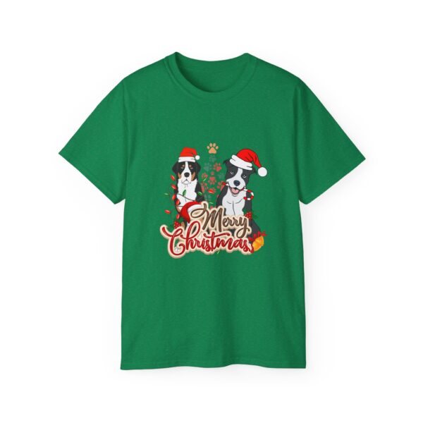 Merry Christmas Dog T-Shirt - Unisex Ultra Cotton Tee - Image 40