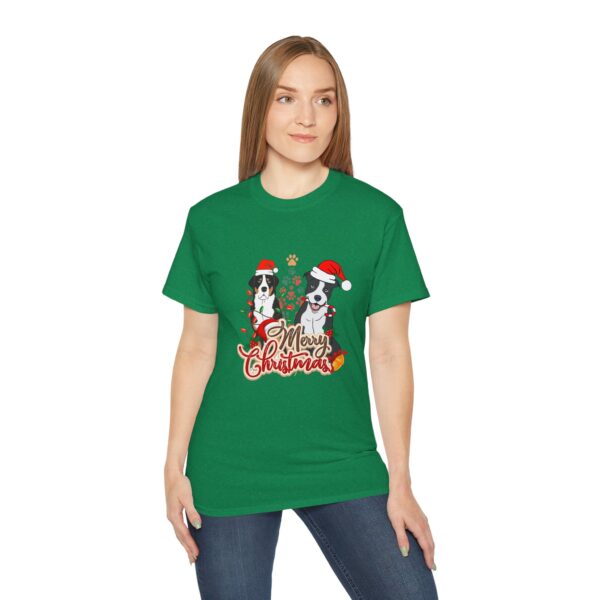 Merry Christmas Dog T-Shirt - Unisex Ultra Cotton Tee - Image 42
