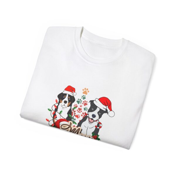 Merry Christmas Dog T-Shirt - Unisex Ultra Cotton Tee - Image 6