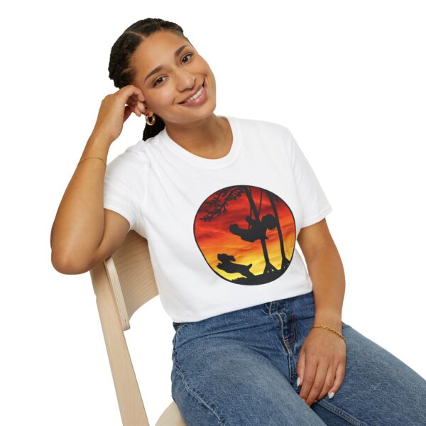 Sunset Adventure Unisex Softstyle T-Shirt - Nature Lover's Design - Image 5